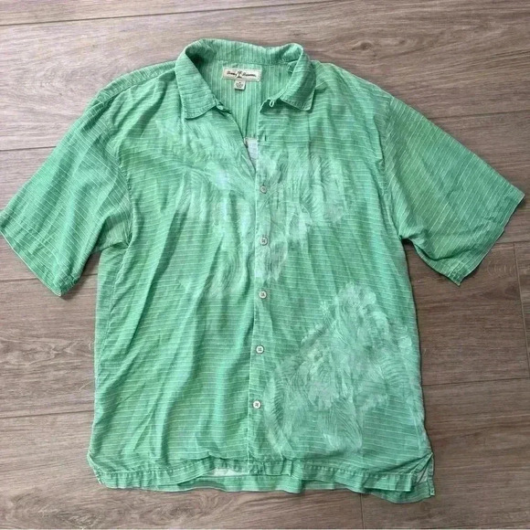 Tommy Bahama Other - - Tommy Bahama Men’s 100% Silk Button Up Hawaiian Shirt
